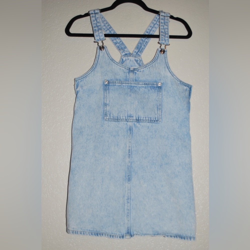 denim overall dress